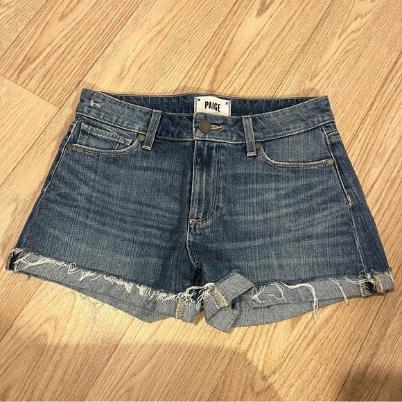 Paige Jimmy Jimmy Denim Shorts | size 24 - Picture 3 of 7